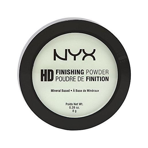 Nyx professional makeup high definition finishing powder, cipria compatta, finish matte, riduce le zone lucide, tonalità: mint green