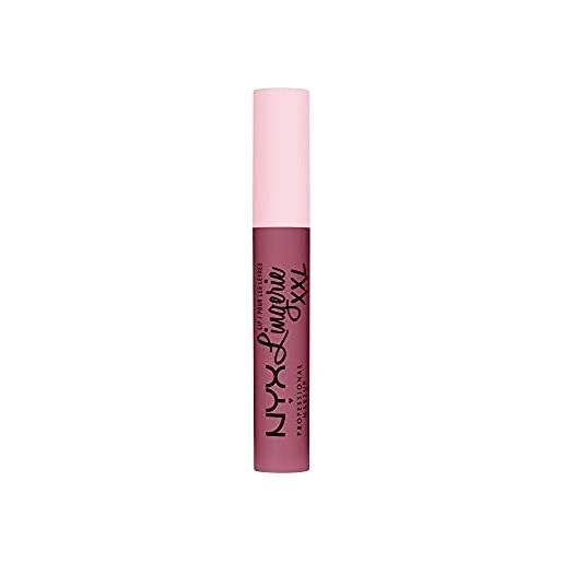 Nyx professional makeup lip lingerie xxl, rossetto liquido matte a lunga tenuta, formula vegana, unlaced