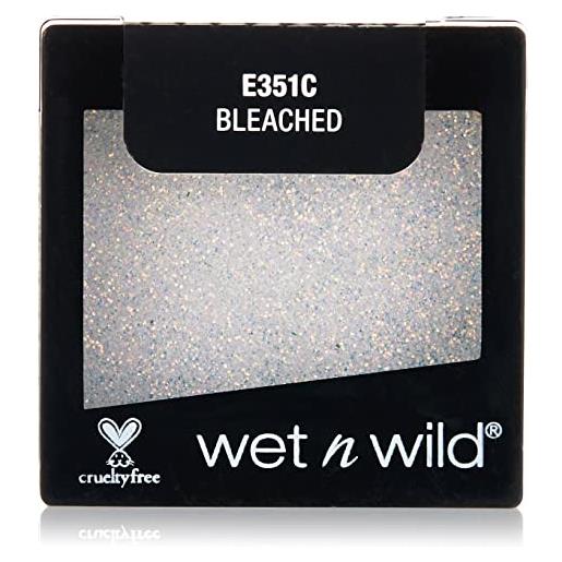 Wet n Wild - color icon eyeshadow glitter single - ombretto glitter brillante singolo bianco - super pigmentato, con formula idratante e setosa - vegan - bleached