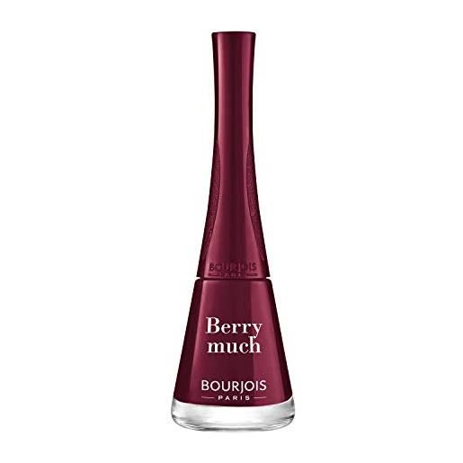 Bourjois smalto unghie 1 seconde, ad asciugatura rapida, effetto manicure professionale a lunga durata, 9 ml, 07 berry much