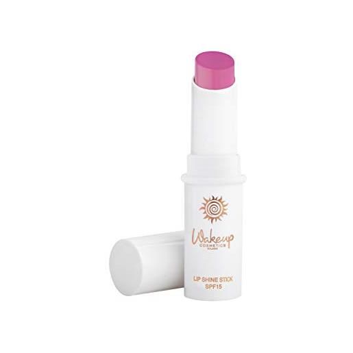 Wakeup Cosmetics Milano wakeup cosmetics - lip shine stick spf15, balsamo labbra colorato ad azione nutriente con spf 15, colore sea breeze