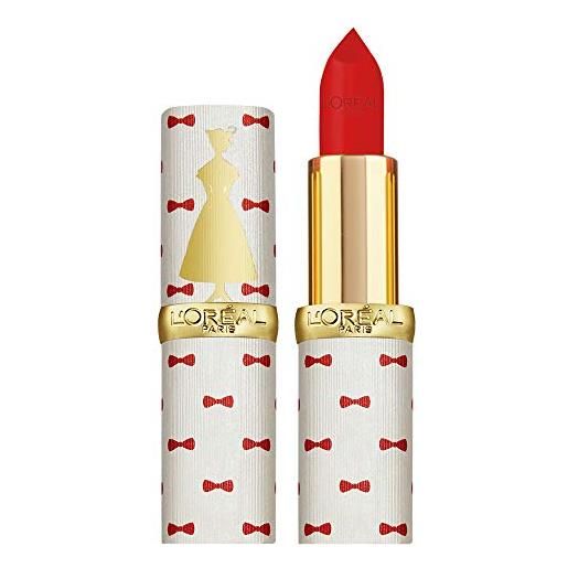 L'oréal paris rossetto lunga durata color riche, edizione limitata disney mary poppins, idea regalo donna, finish matte, 346