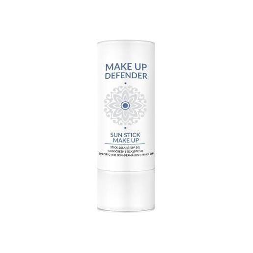 Make Up Defender - sun stick make up 12ml - spf 50+ - per il make up semipermanente - non lascia alone bianco - waterproof - made in italy