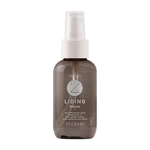 Kemon - liding beauty oil, olio idratante e illuminante per capelli con argan, madorle e lino - 100 ml
