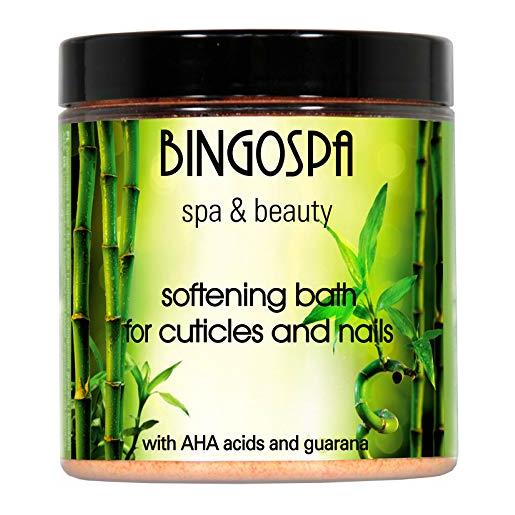 Bingospa spa & beauty bagno mani e unghie, rimuovi cuticole, ammorbidente per cuticole, per cuticole e unghie, manicure e pedicure - 300 g