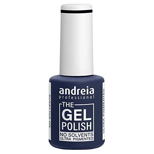 Andreia professional - the gel polish - gel polish - solvente e inodore - colori scuri - tonalità di grigio, blu e verde. 