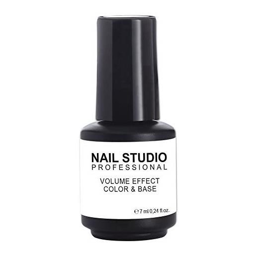 Capello Point nail studio - volume effect color&base - base volumizzante e livellante unghie professionale mani e piedi - base smalto semipermanente - formato da 7ml - 07 white