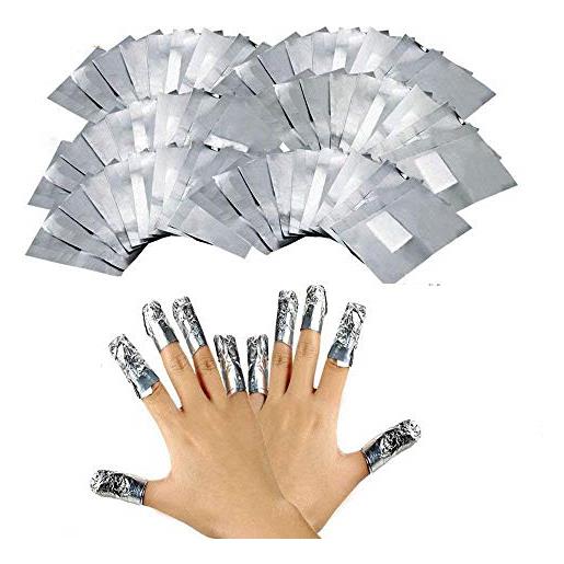 Amasawa 200 compresse remover foil wraps del rimuovere smalto gel per unghie, fogli di alluminio per rimuovere lo smalto, nail art remover wraps