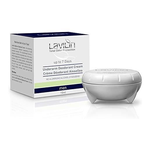 Lavilin crema deodorante ascellare per uomo - fino a 7 giorni - senza alcool e alluminio