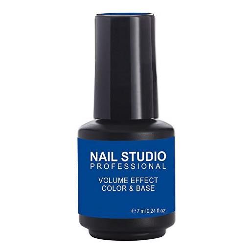 Capello Point nail studio - volume effect color&base - base volumizzante e livellante unghie professionale mani e piedi - base smalto semipermanente - formato da 7ml - 14 night blue