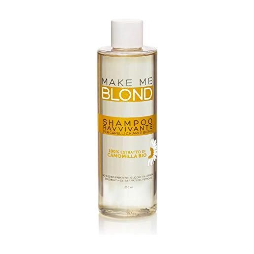 Capello Point make me blond - shampoo ravvivante capelli biondi - illumina ed esalta i riflessi naturali dei capelli biondi e chiari - uso frequente - 100% estratto di camomilla bio - 250 ml