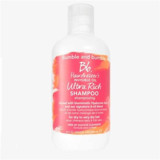 Bumble and Bumble hairdresser's invisible oil ultra rich shampoo 250ml - shampoo ultra-nutriente capelli secchi a molto secchi