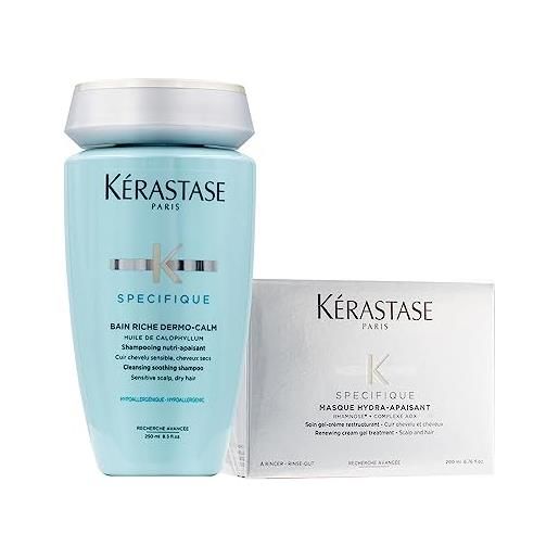 Kerastase - duo di shampoo specifique bain riche dermo-calm e balsamo maschera hydra-apaisant