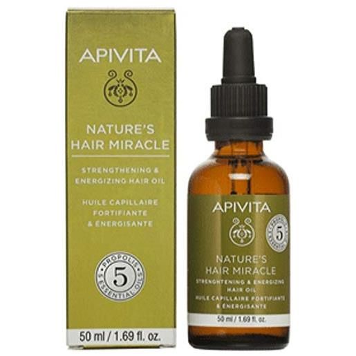 Apivita - natures capelli miracolo rinforzante & energizzante olio per capelli con propoli 50ml/16oz