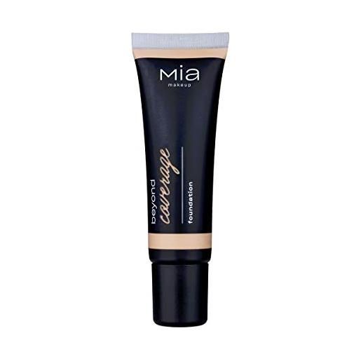 MIA Makeup beyond coverage foundation fondotinta fluido, idratante e resistente, waterproof - 30 ml (miel)