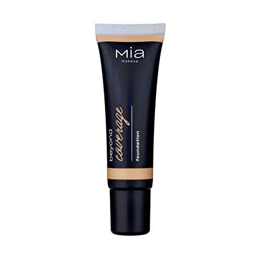 MIA Makeup beyond coverage foundation fondotinta fluido, idratante e resistente, waterproof - 30 ml (sable intense)