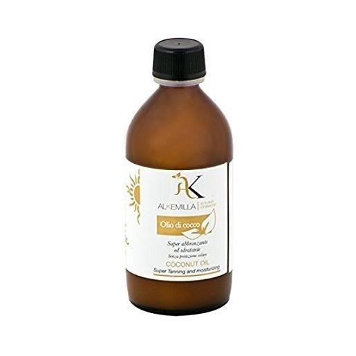 Yumi Bio Shop alkemilla - olio naturale di cocco pressato a freddo - biologico, vegano, non testato su animali, made in italy