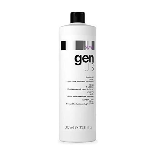 Genus shampoo silver antigiallo gen us capelli biondi decolorati grigi e bianchi urhr84