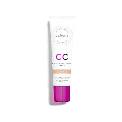 Lumene cc color correcting cream infuso con pura arctic spring water - 6 in 1 medio copertura per tutti i tipi di pelle spf 20 - 30 ml/1.0 fl. Oz