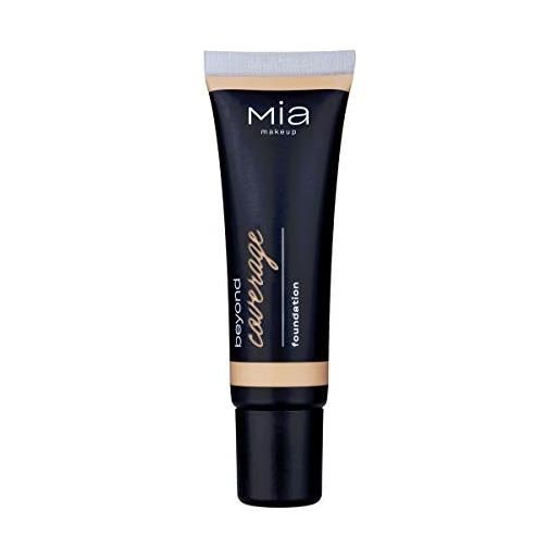 MIA Makeup beyond coverage foundation fondotinta fluido, idratante e resistente, waterproof - 30 ml (sable)