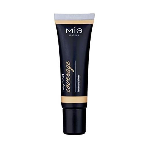 MIA Makeup beyond coverage foundation fondotinta fluido, idratante e resistente, waterproof - 30 ml (beige dorè)