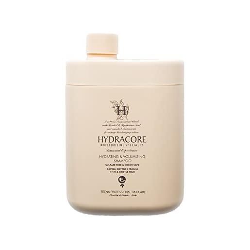 Tecna hydracore hydrating & volumizing shampoo 1000ml - shampoo volume capelli fini