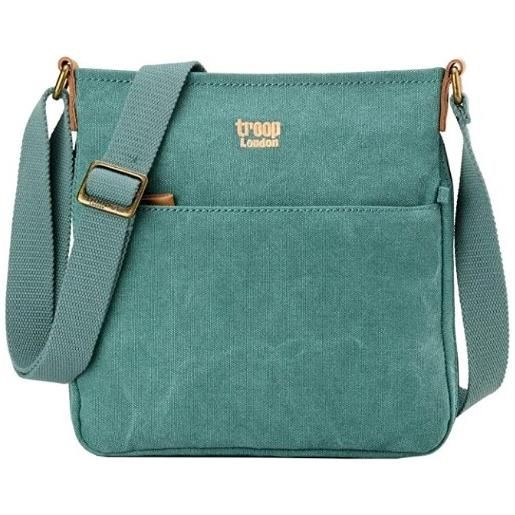 Troop London borsa a tracolla Troop London classic canvas 237 turquoise