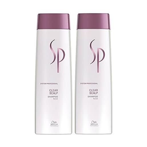 Wella sp clear scalp shampoo 250ml x 2 pack