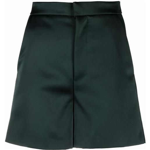 AMI Paris shorts a vita alta - verde