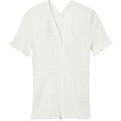 Proenza Schouler White Label blusa con zip - bianco