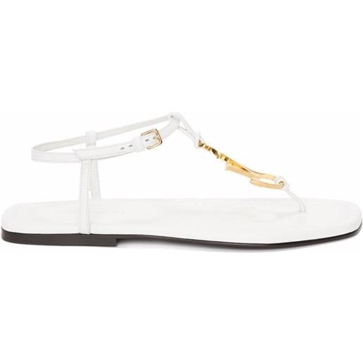 JW Anderson sandali con logo - bianco