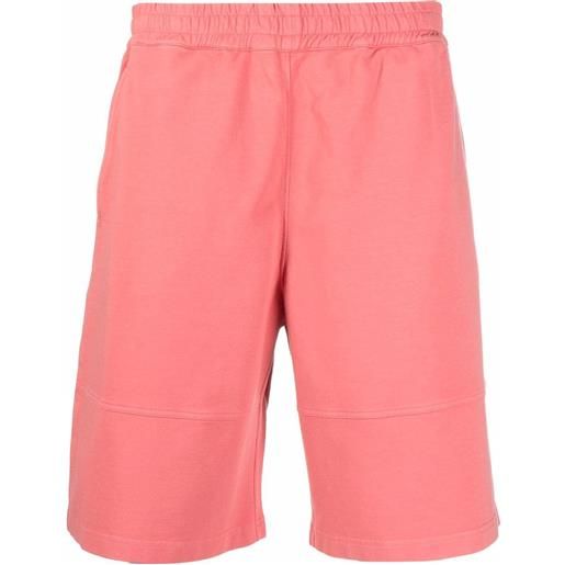 Zegna shorts sportivi con vita elasticizzata - rosa