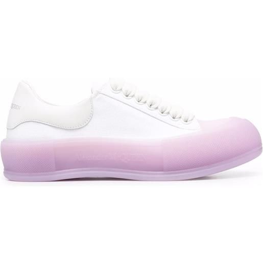Alexander McQueen sneakers con suola a contrasto - bianco