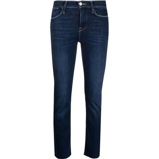 FRAME jeans skinny crop - blu