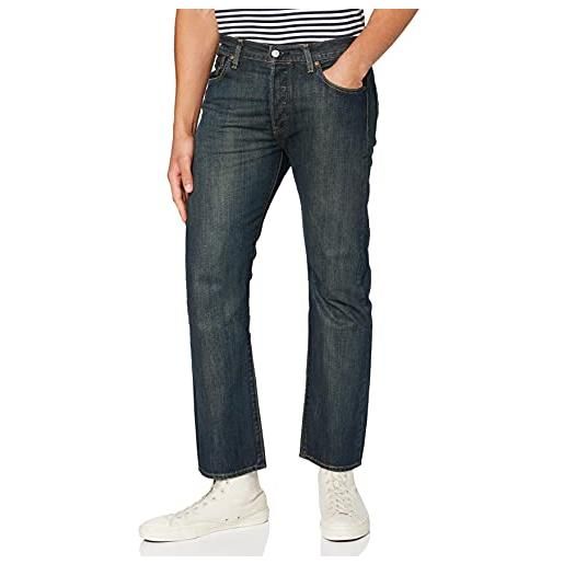 Levi's 501 original fit, jeans uomo, dark clean, 36w / 30l