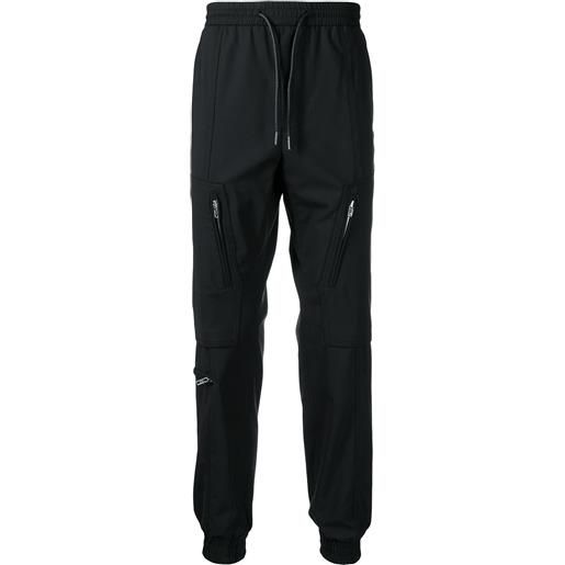 Juun.J pantaloni sportivi con coulisse - nero