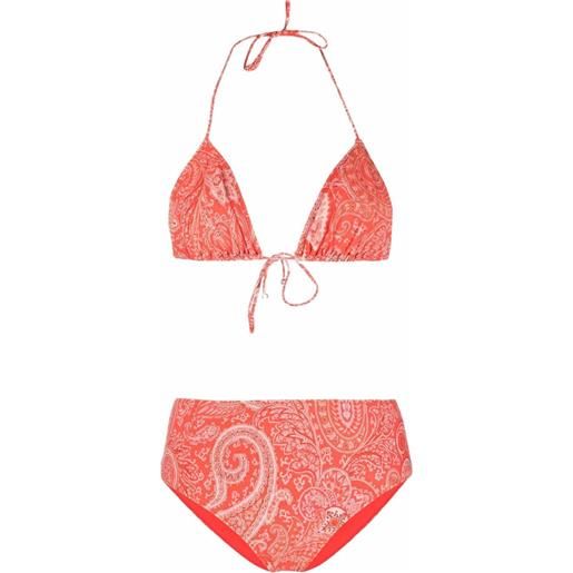 ETRO bikini con stampa paisley - arancione