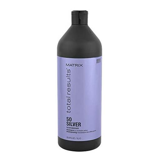 Matrix total results shampoo antigiallo per capelli biondi, 1000 ml