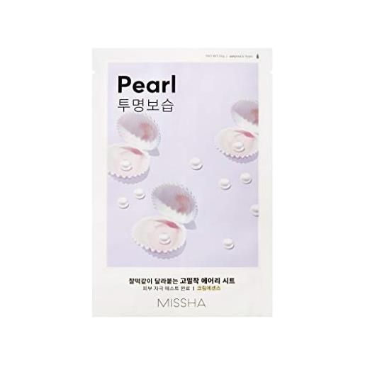 MISSHA pure source cell sheet mask perle pearl - maschera per il viso, 10 pezzi