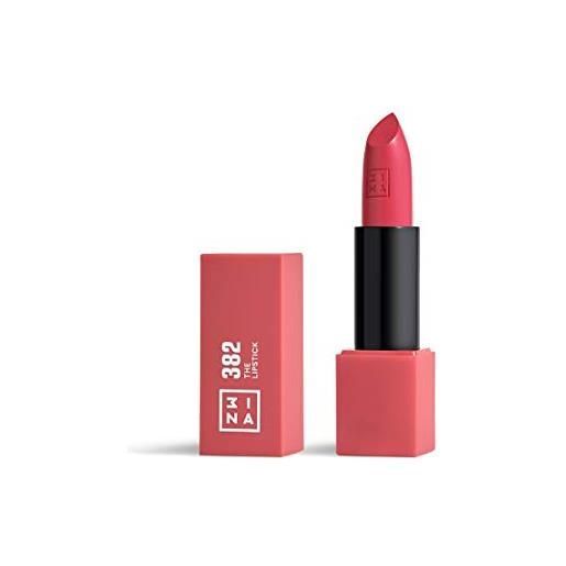 3ina makeup - the lipstick 382 - rosa cilegia - rossetto matte - alta pigmentazione - rossetti cremosi - profumo di vaniglia e custodia magnetica - lucido e mat - vegan - cruelty free