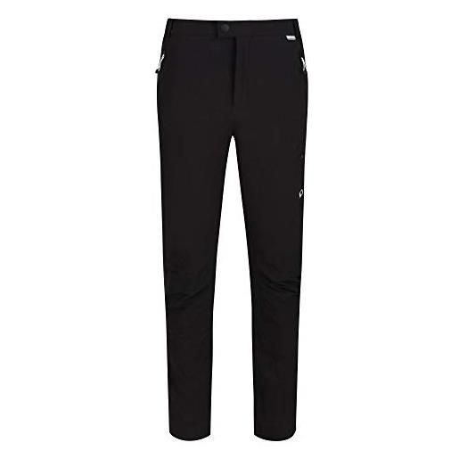 Regatta highton winter trousers - pantaloni elasticizzati ultra estensibili, da uomo, idrorepellenti e protettori (uv), con elastico in vita e tasche con zip