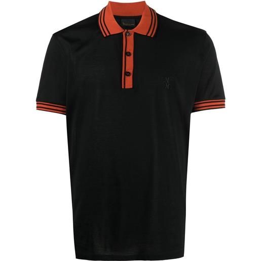 Billionaire polo con ricamo - nero