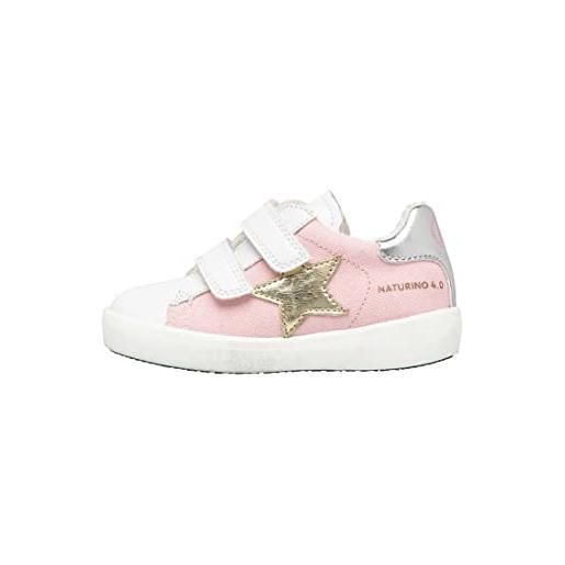 Naturino annie hybrid vl, scarpe da ginnastica bambina, bianco (white-water-fuchsia), 21 eu