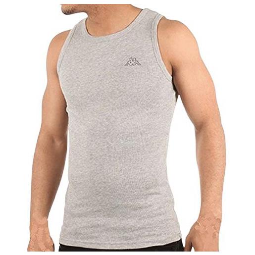 Kappa carsenac canottiera uomo, uomo, carsenac, mid grey mel, l