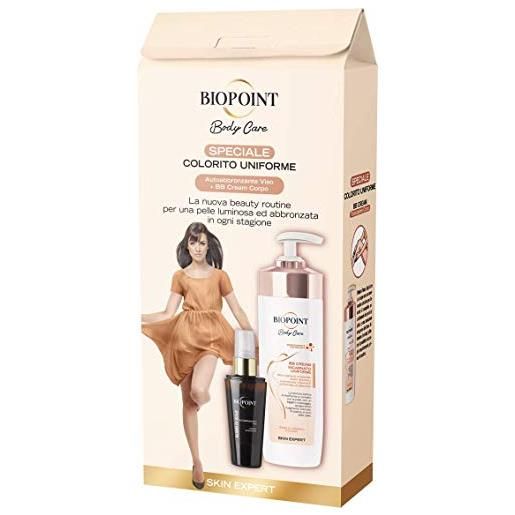 Biopoint cofanetto bb cream crema corpo + autoabbronzante viso