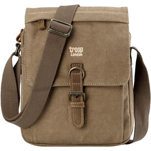 Troop London borsello a tracolla Troop London classic canvas brown trp 211