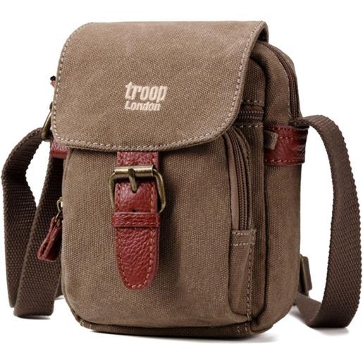 Troop London borsello a tracolla Troop London classic canvas brown trp 213