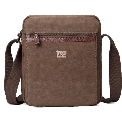 Troop London borsello a tracolla Troop London classic canvas brown trp 218