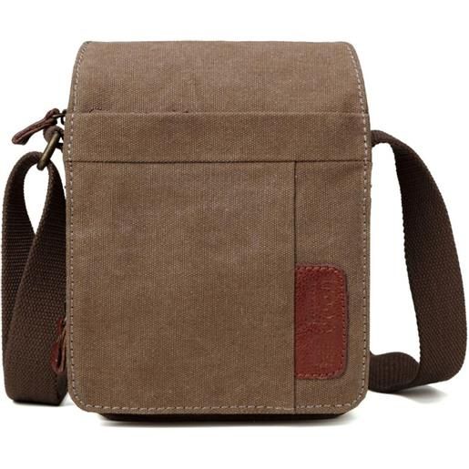 Troop London borsello a tracolla Troop London classic canvas brown trp 220