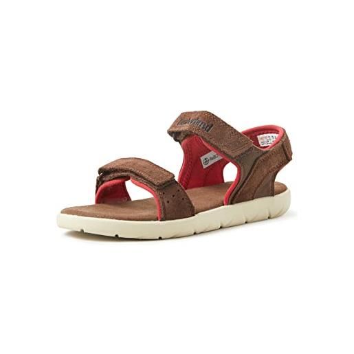 Timberland nubble l/f 2 strap sandal basic (junior), marrone, 40 eu